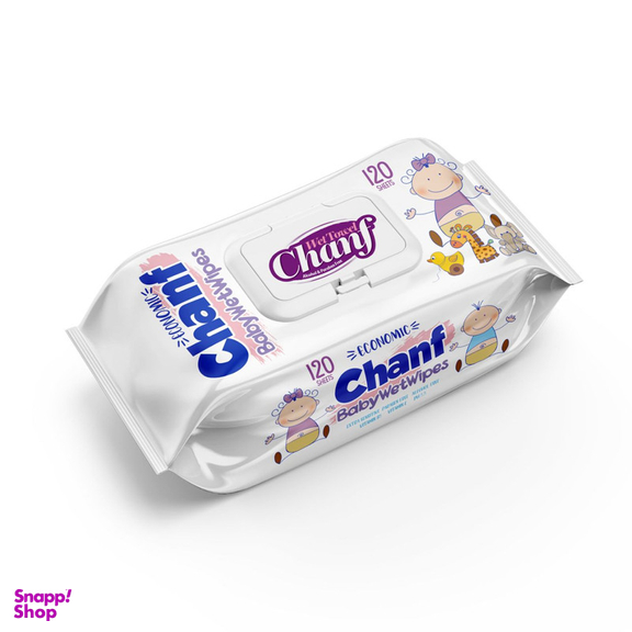 دستمال مرطوب کودک چانف مدل اقتصادی بسته 120 عددی