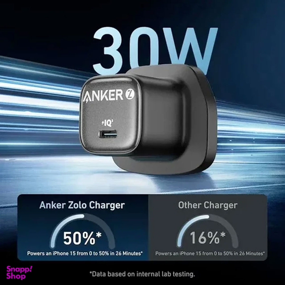 شارژر 30 وات انکر مدل ZOLO A2698 سه پین UK