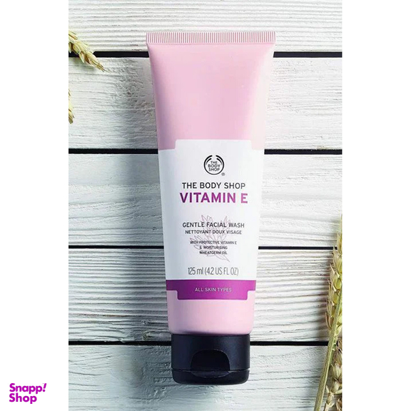 ژل شستشو صورت بادی شاپ مدل Vitamin E حجم 125 میلی‌ لیتر
