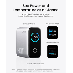 شارژر دیواری 140 وات انکر مدل B2697KZ1 (PD3.1) Zolo سه پین UK به همراه کابل U