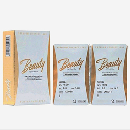 لنز فصلی بیوتی کد Faa310 شماره 14 رنگ خاکستری عسلی تیره دور دار