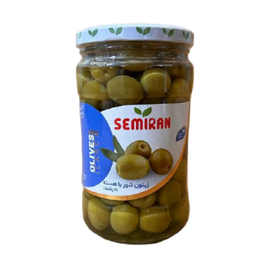 زیتون شور باهسته درشت سمیران وزن 670 گرم