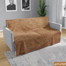 شال مبل شاران هوم مدل مخملی طرح ساده سایز 100×180 سانتی متر