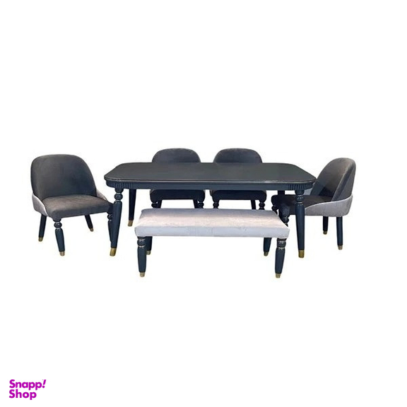 میز و صندلی ناهارخوری شش نفره گالری والریان مدل M-CH-106