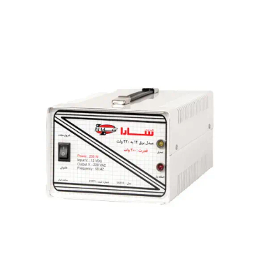 مبدل برق 12 به 220 ولت سارا مدل M201S ظرفیت 200 وات