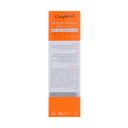 کرم ضدآفتاب درمالیفت مدل بی رنگ با SPF50 حجم 40 میلی‌‌لیتر