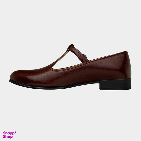 کفش رسمی زنانه نوین چرم مدل 1003 WS2991 رنگ زرشکی