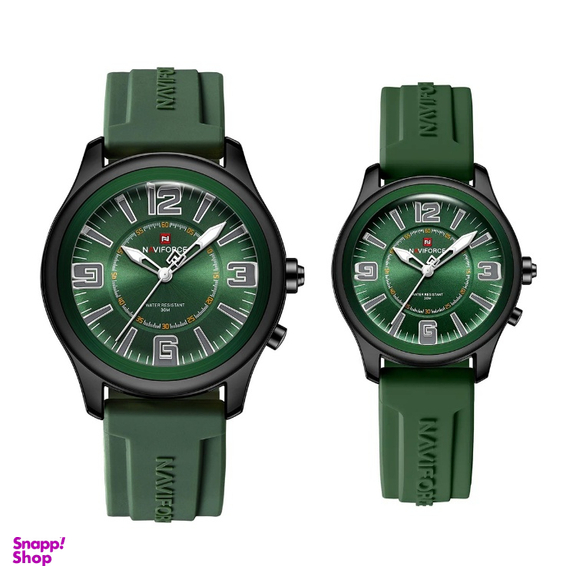 ست ساعت مچی عقربه‌ ای زنانه و مردانه نیوی فورس مدل NF9256