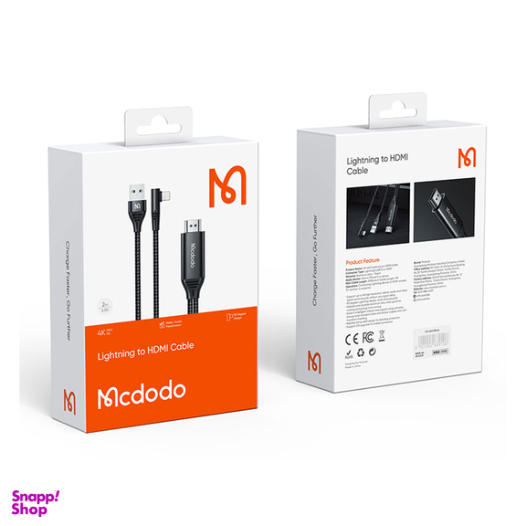 کابل تبدیل لایتنینگ به HDMI مک دودو مدل CA-6400 طول 200 سانتی متر