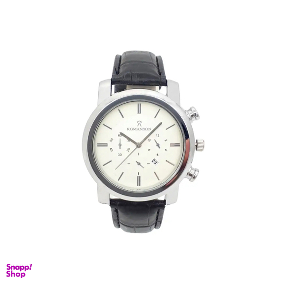 ساعت عقربه ای مردانه رومانسون کد 1552 رنگ مشکی