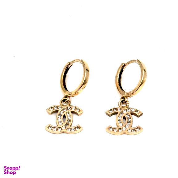 گوشواره طلا 18 عیار زنانه طرح شنل کد 2898