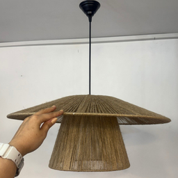 لوستر بافتنی نورهام مدل مکرومه کنفی