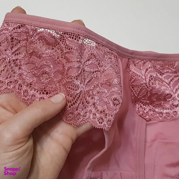 ست شورت و سوتین زنانه پانیذ مدل فنردار کد 9008 رنگ کالباسی