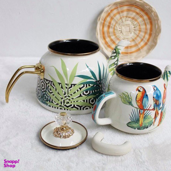 کتری قوری لعابی طرح طوطی میس بتی