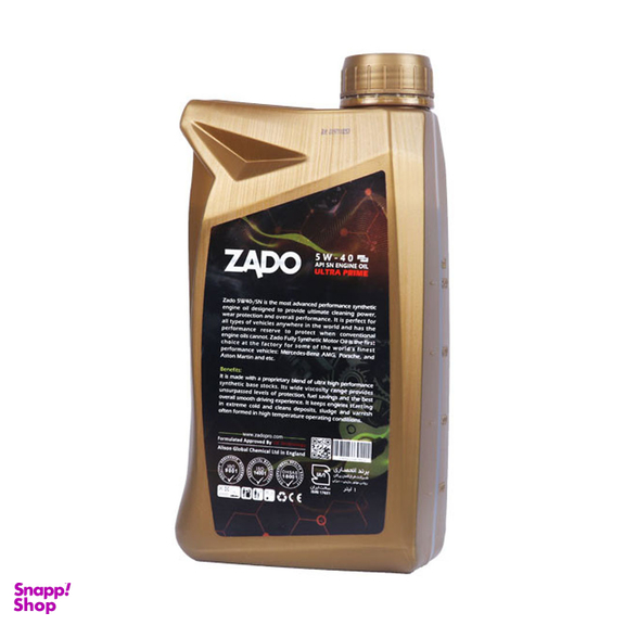 روغن موتور خودرو زادو مدل SAE 5W40-SN حجم 1 لیتر