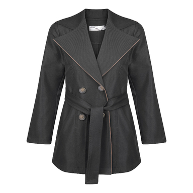 کت پاییزه زنانه مدل ZITZ464 رنگ مشکی