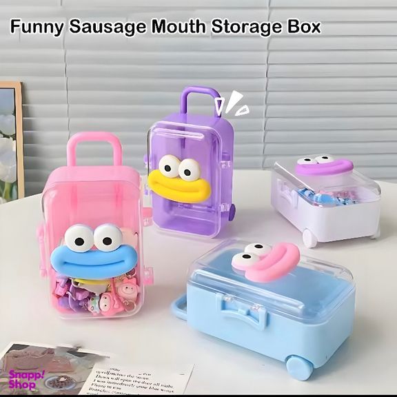 چمدان فانتزی اکسسوری طرح لبخند