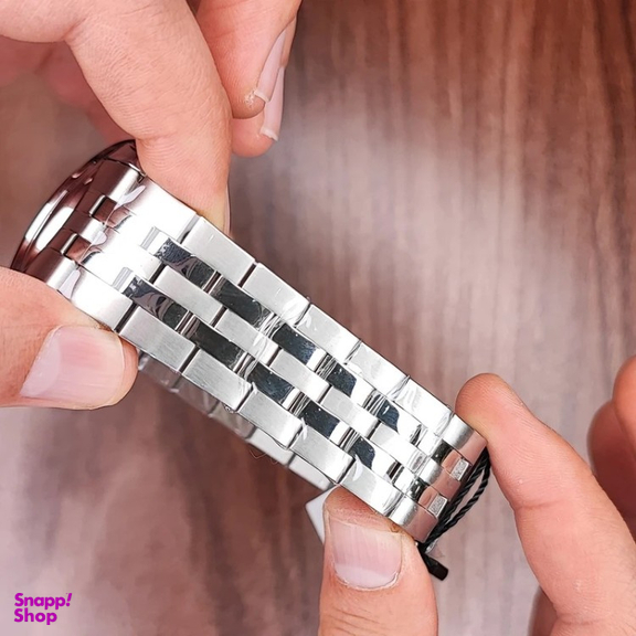 ساعت عقربه ای مردانه ویکتور کد 5748 bssw رنگ نقره ای