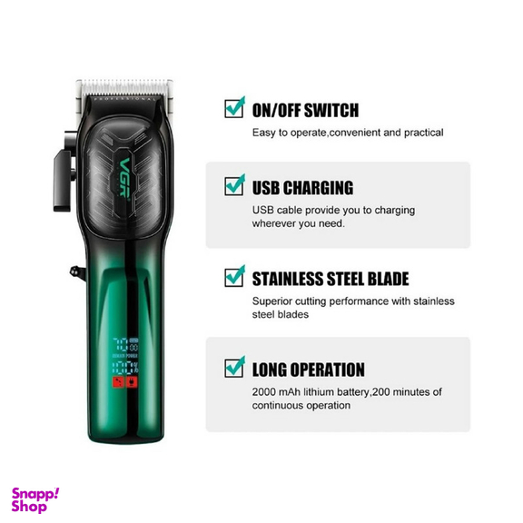 ماشین اصلاح موی سر و صورت وی جی ار مدل V-654