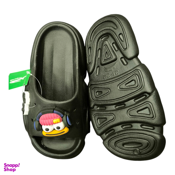 دمپایی پسرانه مدل پلاس نگاران رنگ مشکی