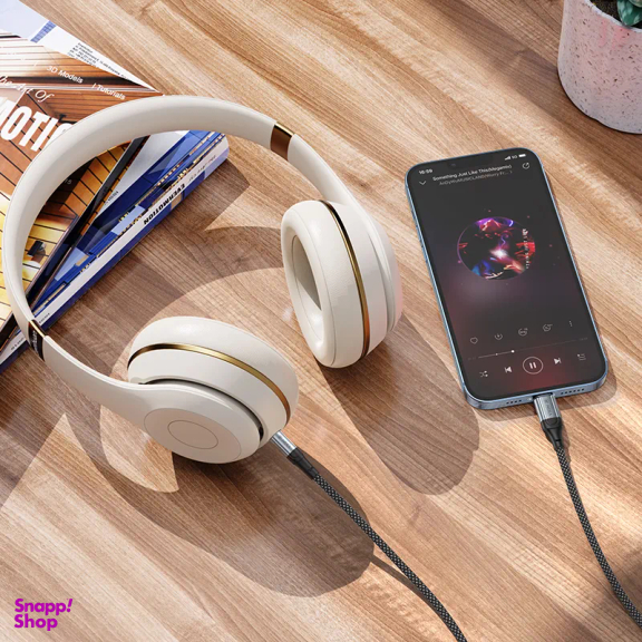 کابل دیتا Lightning به Jack 3.5mm نکسا مدل LX3 طول 1 متر
