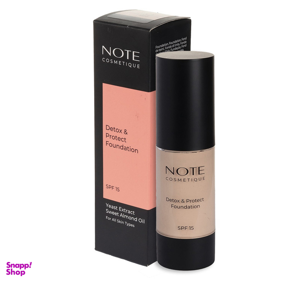 کرم پودر مایع spf 15 نوت شماره 9 مناسب انواع پوست حجم 35 میلی لیتر
