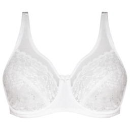 ست شورت و سوتین زنانه شاندرمن مدل فنردار گیپور گلدار کد 5080-2464-03 رنگ سفید