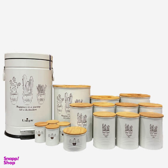 سرویس آشپزخانه 16 پارچه فانتزی یونیک مدل الیزابت کاکتوس کد UN-9092