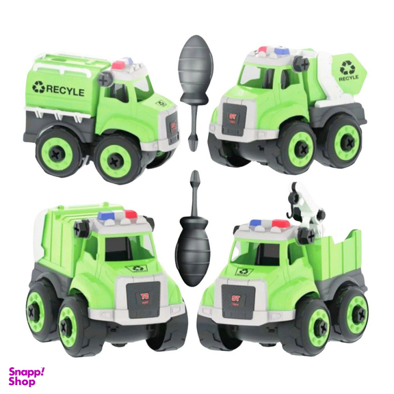 ماشین بازی طرح بازیافت مجموعه 4 عددی