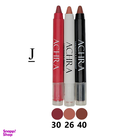 رژ لب جامد جامد مخملی آچرا مدل J مجموعه 3 عددی