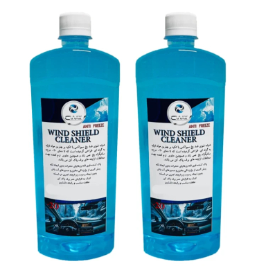 شیشه شوی ضدیخ خودرو سی واکس مدل antifreeze حجم 1 لیتر بسته 2 عددی