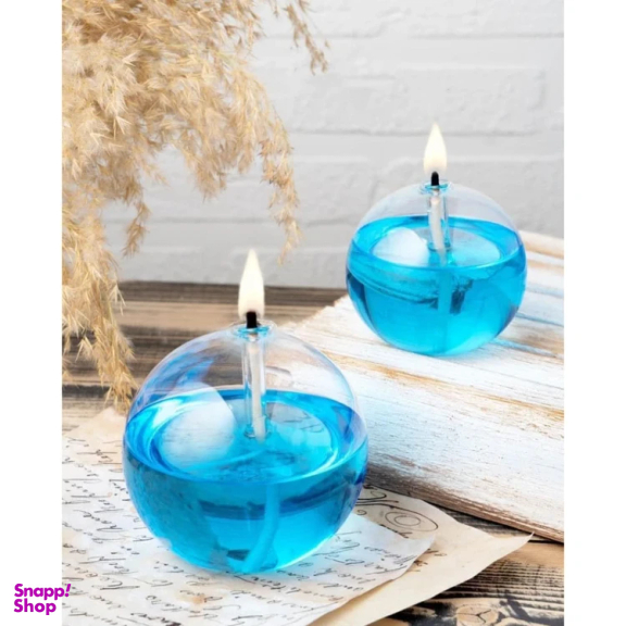 شمع شیشهای مدل حبابی بزرگ