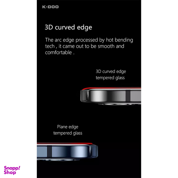 محافظ صفحه نمایش کی-دوو مدل 3D-Curved مناسب برای گوشی موبایل اپل iPhone 13 Pro /13