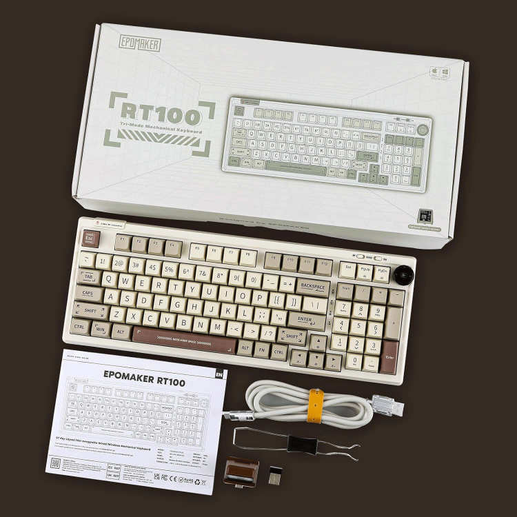 کیبورد بی سیم مکانیکال ایپومیکر مدل EPOMAKER RT100