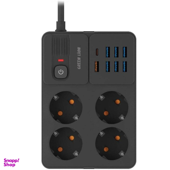 چندراهی برق گرین لاین مدل 7 USB-A Port & 1 PD Port 3250W EU