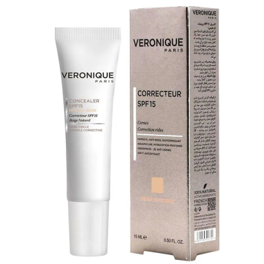 کانسیلر ورونیک رنگ بژ طبیعی SPF15 حجم 15 میلی لیتر