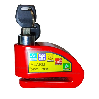 قفل دیسک موتور سیکلت مدل آژیر دار کد SV8