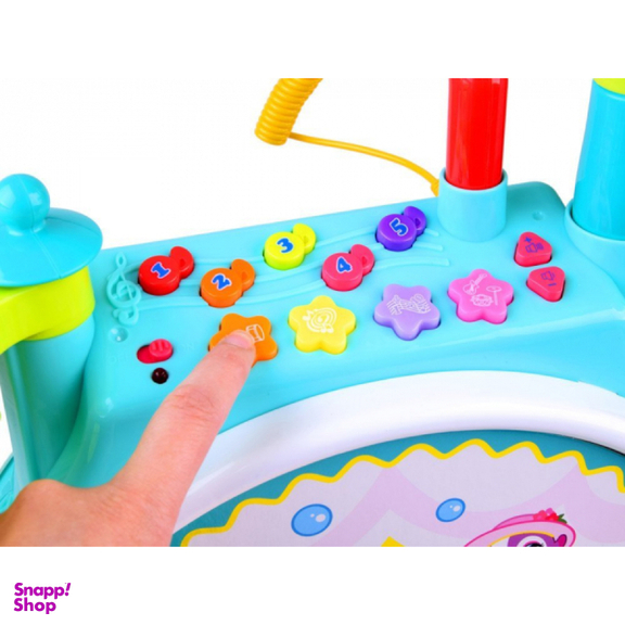 اسباب بازی موزیکال هولی تویز جاز و درام بزرگ مدل 3130 Dimple Electric Big Toy Drum Set for Kids