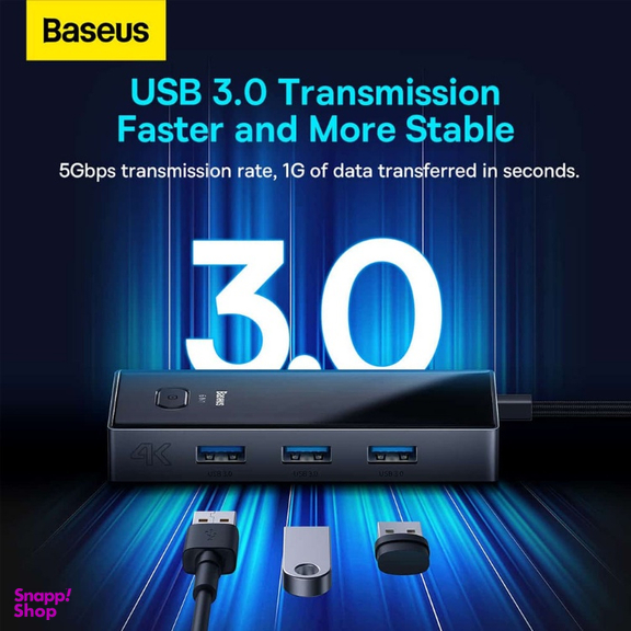 هاب 6 پورت Type-C بیسوس مدل BS-OH078