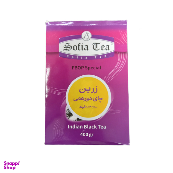 چایی سیاه شکسته ممتاز زرین کلکته سوفیا وزن 400 گرم
