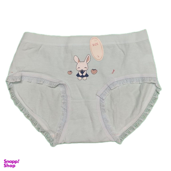 شورت زنانه طرح Rabbit رنگ آبی