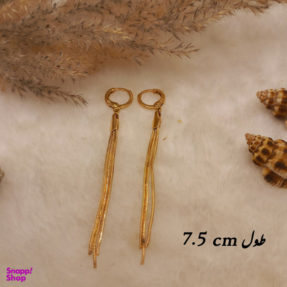 گوشواره زنانه ژوپینگ مدل آویز کد XP033