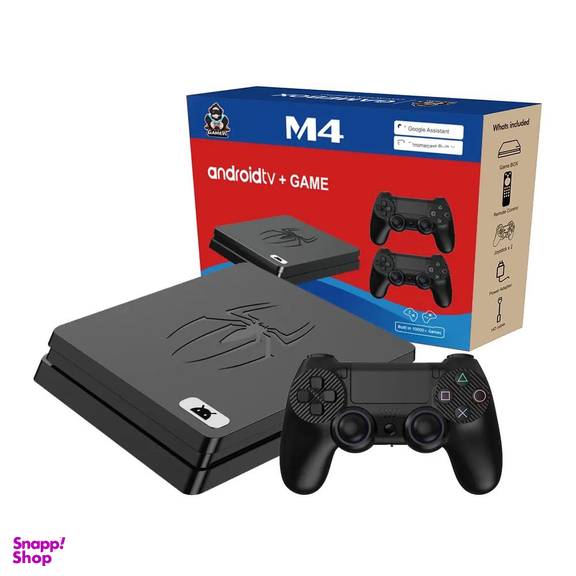 کنسول بازی مستر گیمر مدل M4 Android TV Game به همراه دو دسته بازی