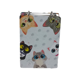 دفتر کلاسوری فانتزی سویل طرح گربه کیوت کد 1328