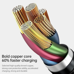کابل دیتا و شارژ USB به Lightning / Type-C / Micro-USB اوی مدل CL-971 طول 1.2 متر