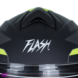 کلاه کاسکت بلوتوث دار فلش مدل 935sv black/neon yellow