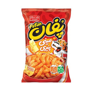 اسنک پنیری مینی پفان شیرین عسل وزن 90 گرم
