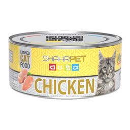 کنسرو نچرال گربه شهرپت مدل Chicken وزن 120 گرم