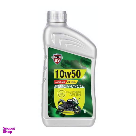 روغن موتور موتورسیکلت TK89 مدل 10w50 SN حجم 1 لیتری
