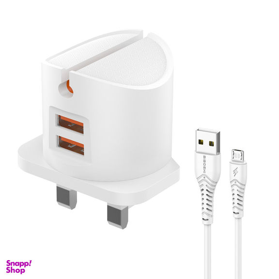 شارژر دیواری بیبوشی مدل C10 به همراه کابل MicroUSB